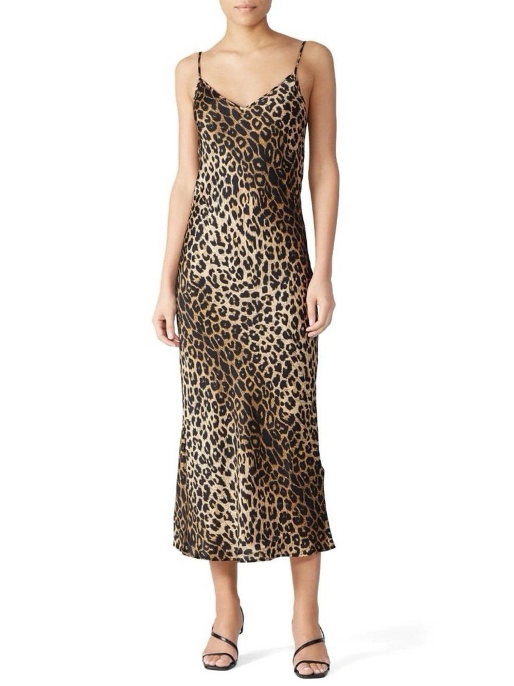 Allsaints Leopard Print Hera Slip Dress